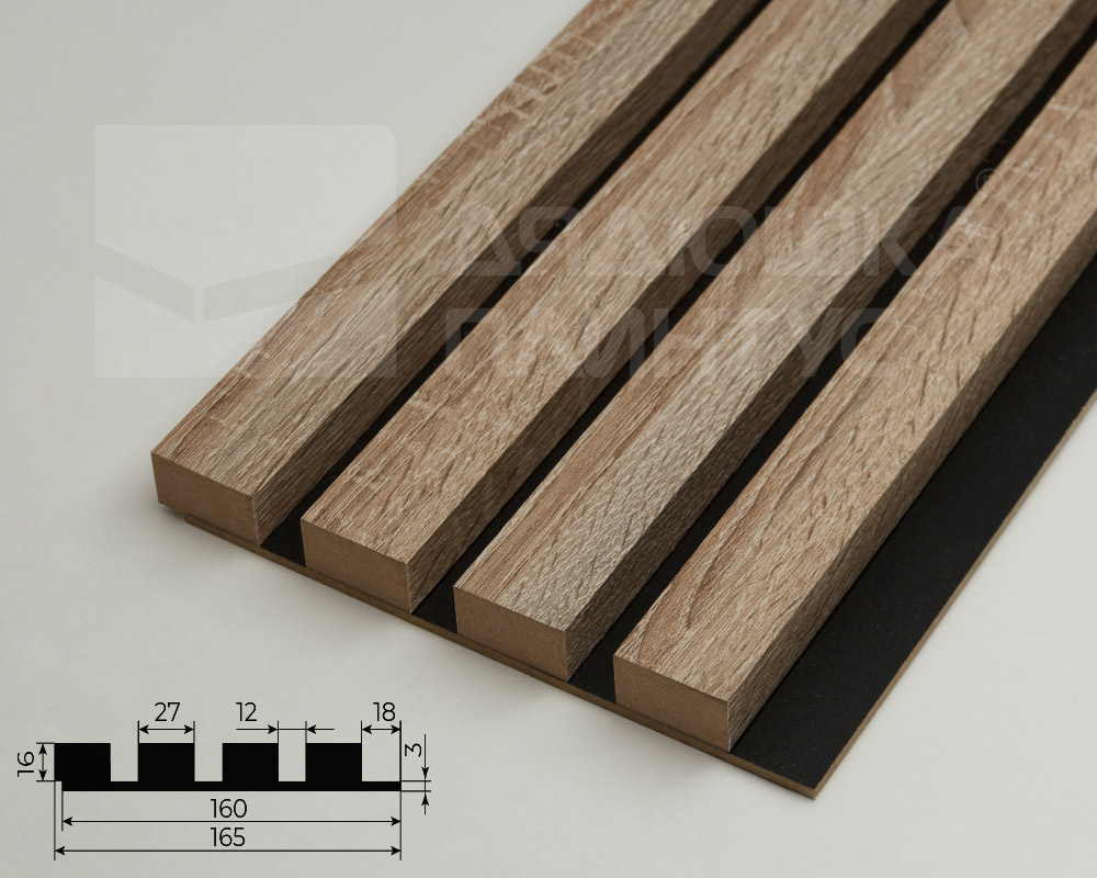 Панель МДФ 3D Лайн Модерн 165*2750мм. L07 Ель сибирская